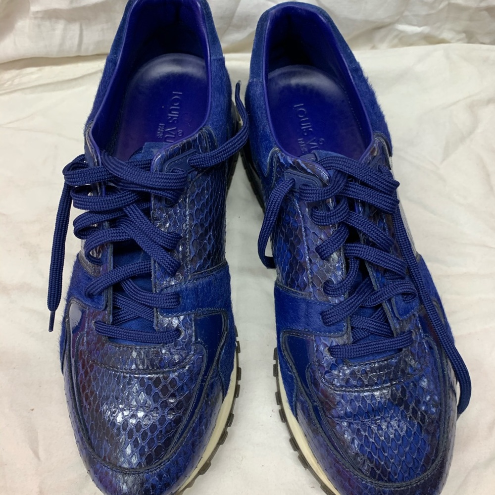 Snakeskin Louis Vuitton sneakers